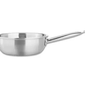 Sonderangebot - Sauteuse ø 26 cm, GUSTO, Noser-Inox, Höhe 9 cm, 3.7 L, Rund, CNS, für Induktion geeignet, , Mehrschichtmaterial für alle Herdarten