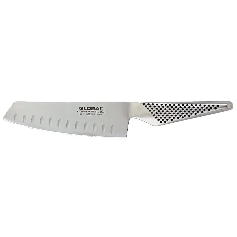 Gemüsemesser mit Kullenschliff Global, Klinge 14cm | Endet bald