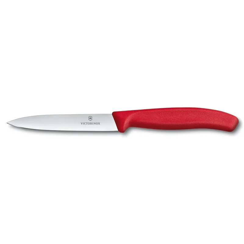 Zusatzrabatt - Gemüsemesser mittelspitz, 10 cm, rot