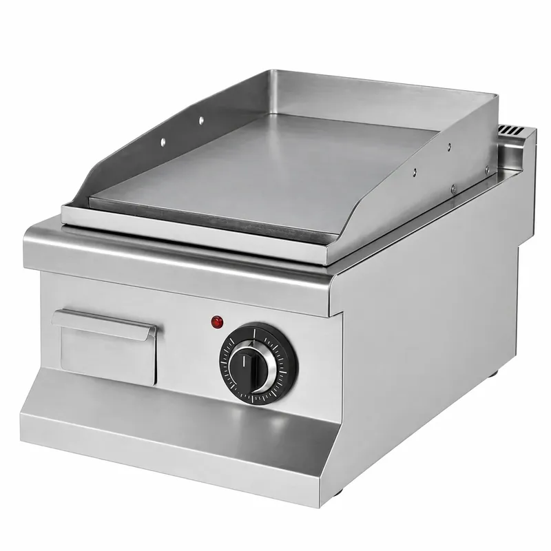 Elektro-Bratplatte, glatt – 3,6 kW – 400×635×285 mm | Produktneuheit