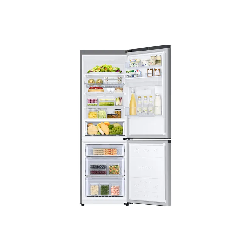 Angebotspreis - Samsung RB34C632DSA/WS Kühl-Gefrierkombination RB7300 , 341l, D, WiFi, Silber mit Griffmulde
