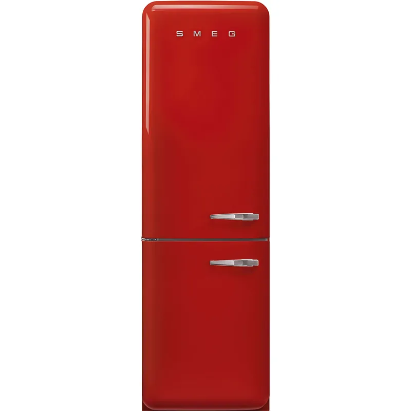 Gratis Versand | Smeg FAB32LRD6 Kühlschrank 50‘s Kühl/Gefrierkombination RETRO STYLE ROT No Frost, freistehend Links