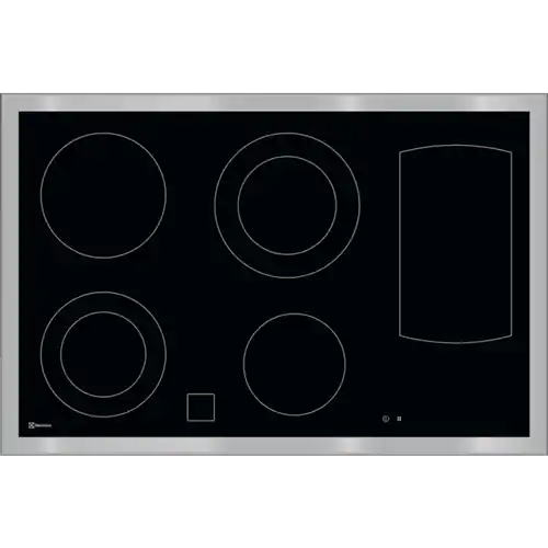 Trendprodukt | ELECTROLUX GK80RPLCN Glaskeramik-Kochfeld mit Warmhaltezone Rechts 80cm (400V) 4 Zonen Edelstahlrahmen aufliegend