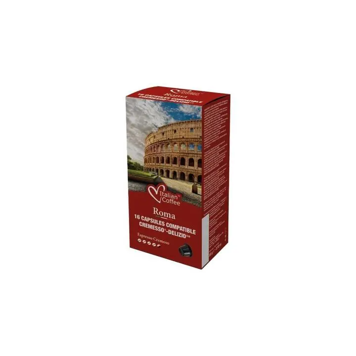 Online-Aktion | ITALIAN COFFEE Kaffeekapseln Delizio Romano Cremesso16 Stück