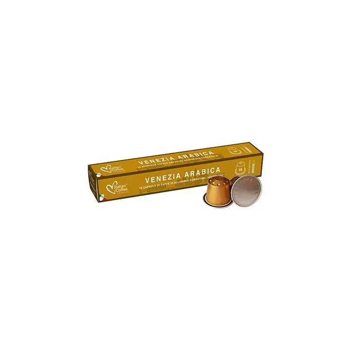 ITALIAN COFFEE Kaffeekapseln Venezia Arabica10 Stück - Direkt vom Hersteller