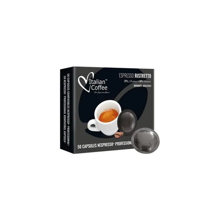 Hohe Qualität - ITALIAN COFFEE Kaffeepads Ristretto50 Stück