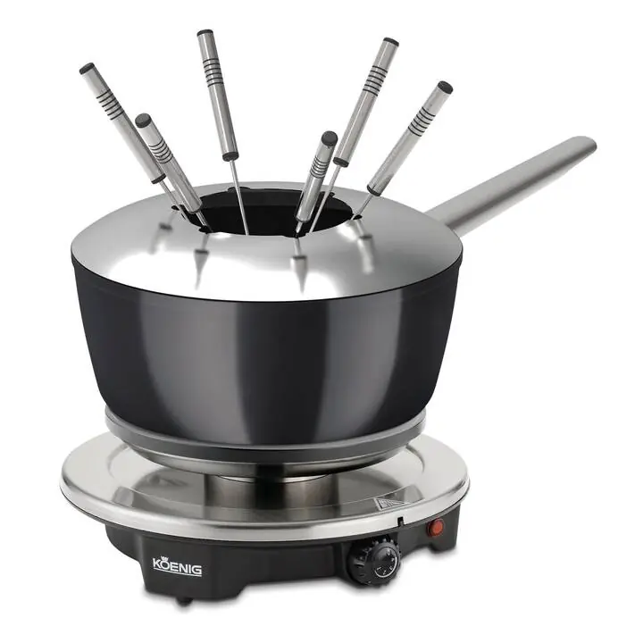 Nur noch wenige Stück | KOENIG Fondue-Set One-for-AllBourguignonne, Käse, Chinoise