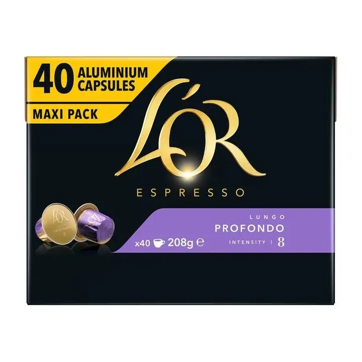 L‘OR L‘OR Kaffeekapseln Profondo40 Stück - Soeben eingetroffen