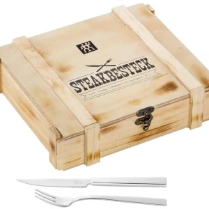 12tlg. TWIN Steak Besteckset in Holzbox - Bestseller
