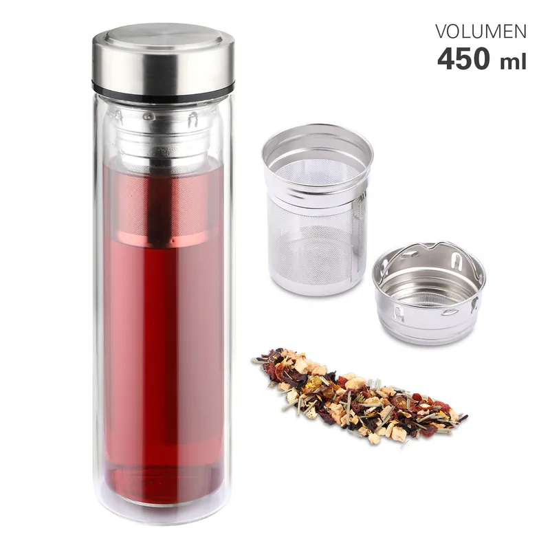 Direkt beim Hersteller kaufen | Teebereiter Flasche mit Filter 450 ml